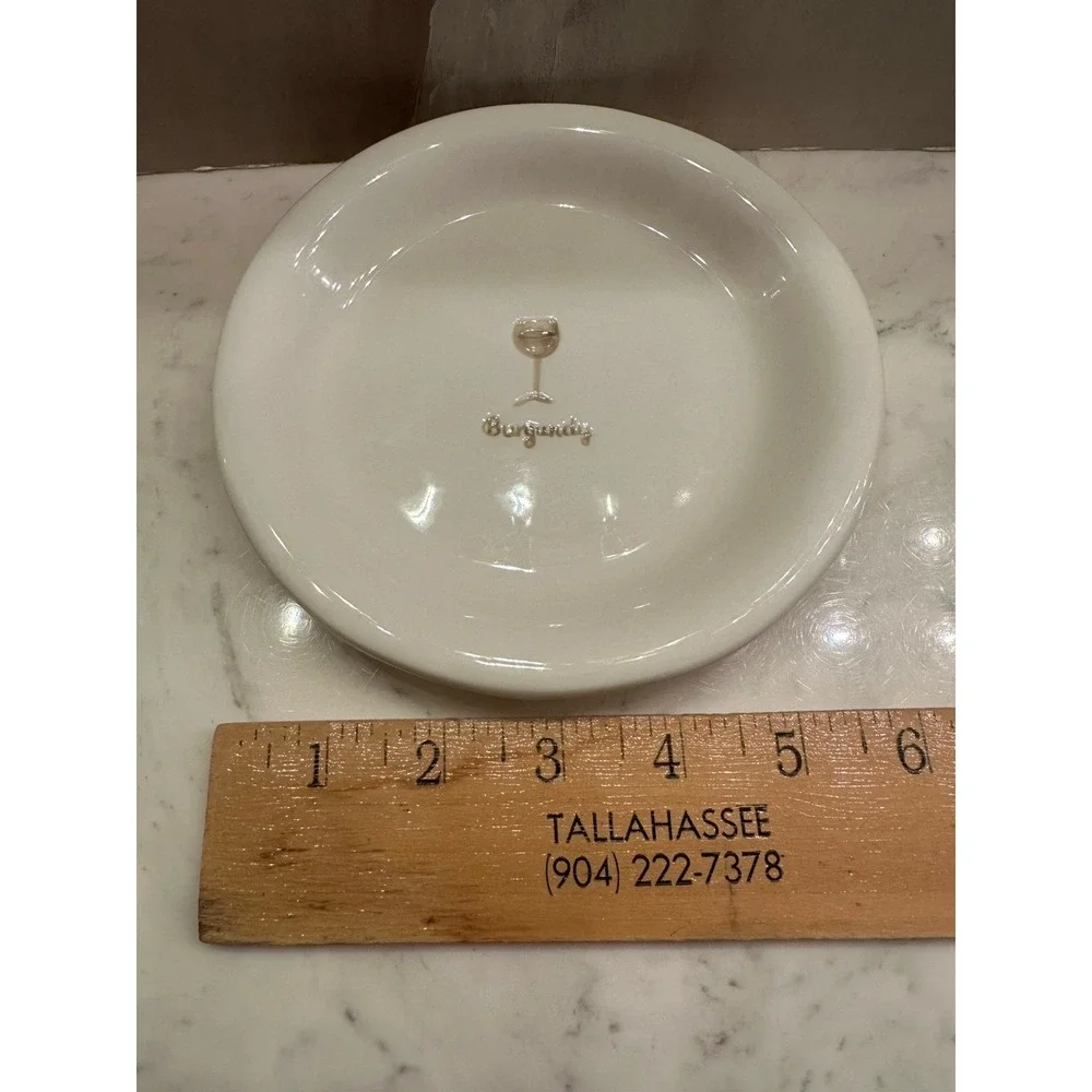 Williams Sonoma Wine Series Burgundy Canapé/Appetizer Replacement Plate 6 1/4